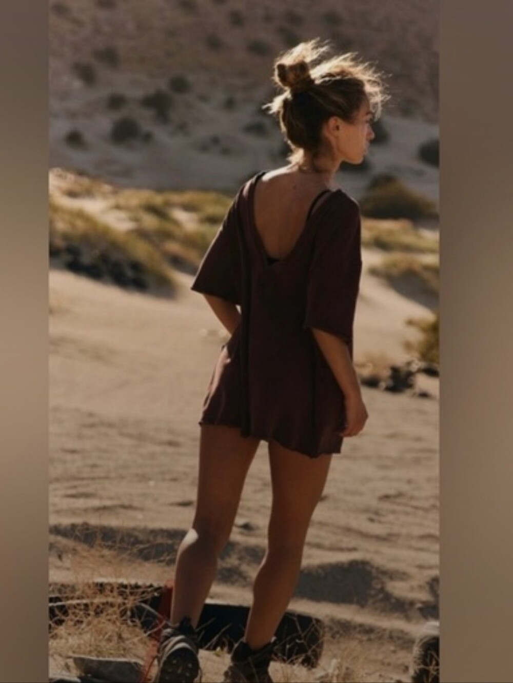 Free People Espresso Hot Shot Shorstie